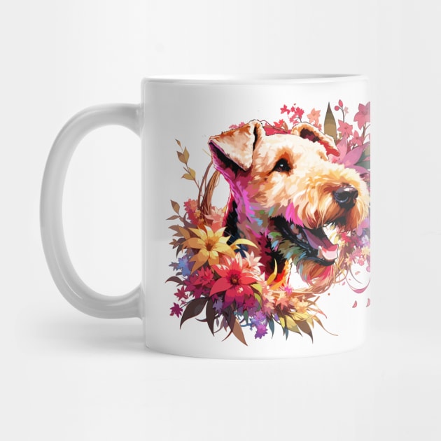 Airedale Terrier Mothers Day Dog Mom Perfect Dog Gift by ArtRUs